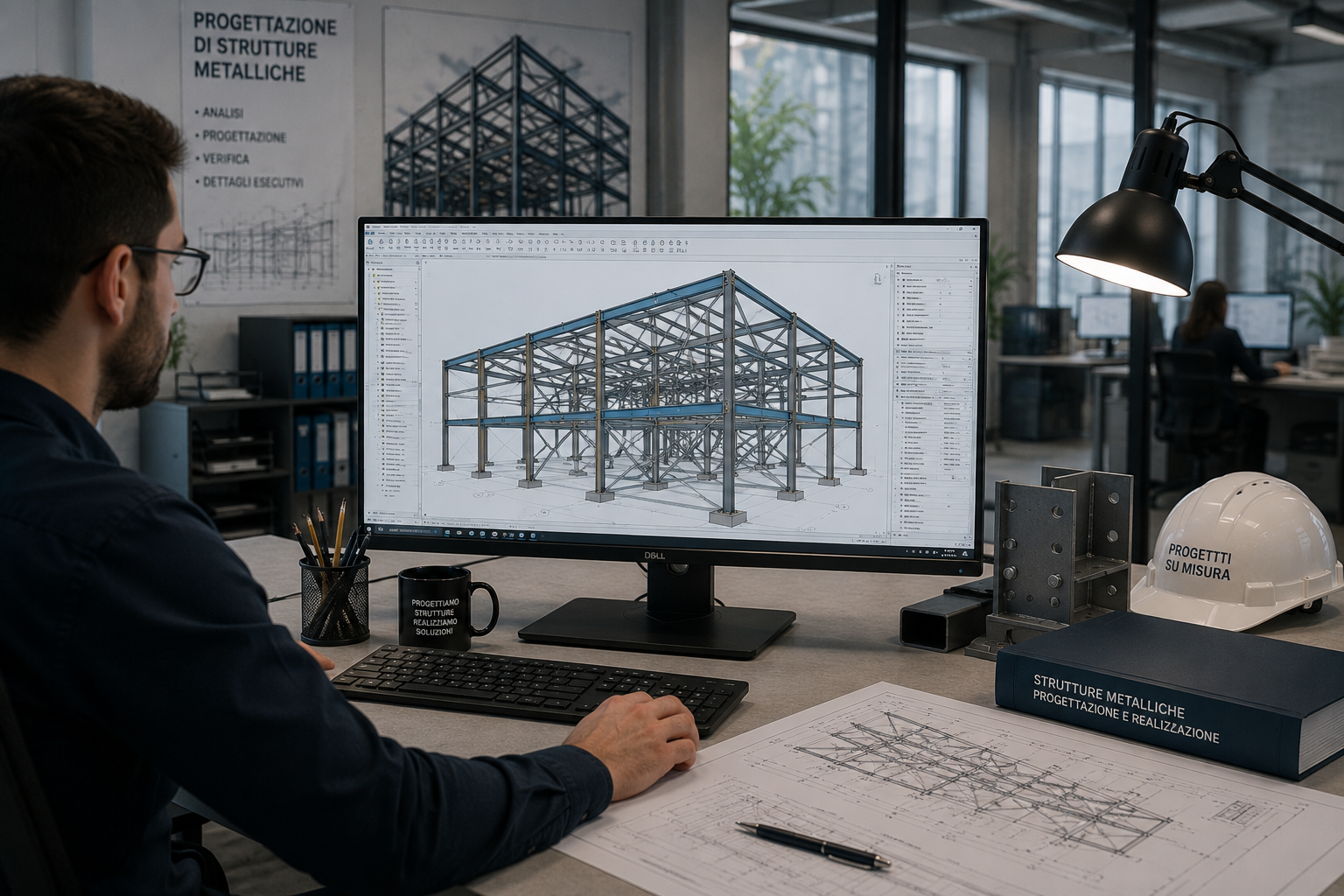 Progettazione e produzione di struttura metallica